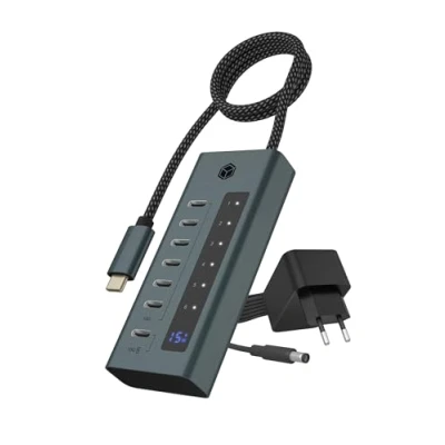 Immagine di ICY BOX USB 3.2 Gen 2 (3.1 2) Type C 10000 Mbit/s, IB HUB1477 C31