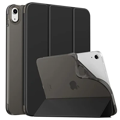 Immagine di MoKo Custodia Protettiva Compatibile con iPad 10a Generazione 10,9 pollici 2022, Cover in TPU e Pelle PU Chiusura Magnetica, Sostegno, Auto Riattivazione/Standby, NeroG