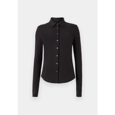 Immagine di Tommy Hilfiger SLIM Button DOWN Camicia, Donna, Taglia: 3XL, Black