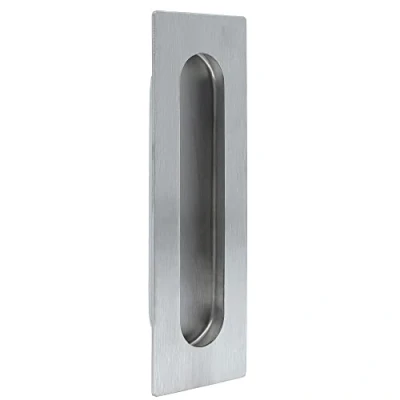Immagine di Amig Maniglia per imbullonatura interna arrotondata porte scorrevoli Mod.12 150 x 50 mm Alta solidità Acciaio inossidabile 18/8 Argento opaco
