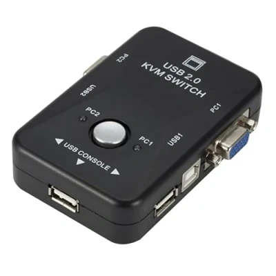 Immagine di Xingdianfu Scatola commutatore KVM VGA divisore USB a 2 Porte per Mouse, Tastiera, Monitor, Computer