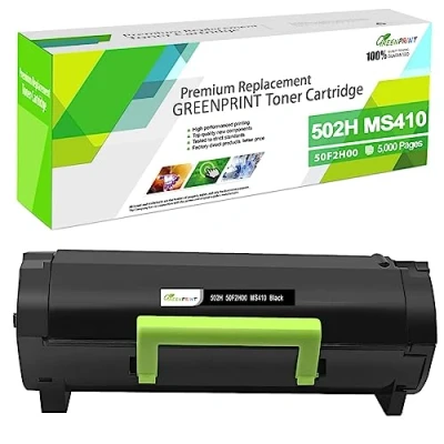 Immagine di GREENPRINT 502H 50F2H00 Cartuccia Toner Compatibile 5000 Pagine ad Alta Capacità per MS410d MS410dn MS415dn MS510dn MS315dn MS310d MS310dn MS312 MS312dn MS610de MS610dn MS610dte MS610dtn Stampante