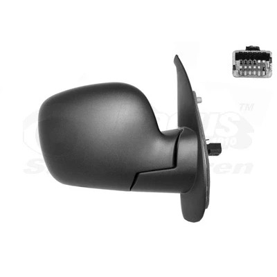 Immagine di Specchio retrovisore esterno Van Wezel 4312808 Dx nero completo, convesso, per regolazione elettrica specchio, con sensore temperatura, termi