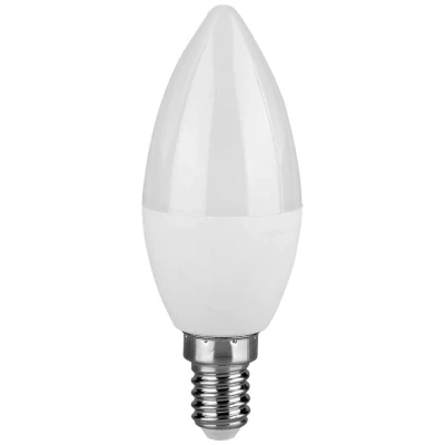 Immagine di V TAC 217265 LED (monocolore) ERP F (A G) E14 Forma di candela 4.50 W Bianco freddo (Ø x A) 39 mm 102 3 pz.