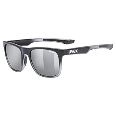 Immagine di uvex LGL 42, occhiali da sole unisex, specchiato, indice di filtrazione 3, black transparent/silver, one size