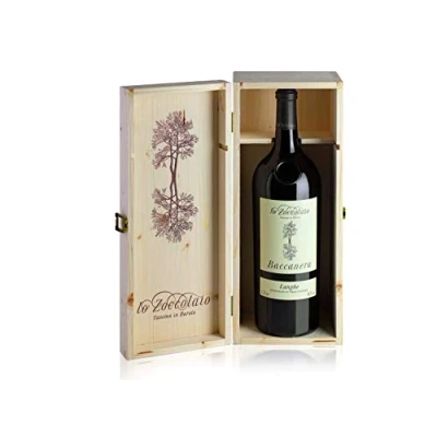 Immagine di Lo Zoccolaio Langhe Rosso DOC Baccanera Magnum Cassa Legno Vino 1500ml