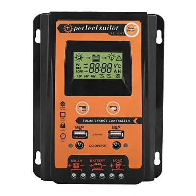 Immagine di Solar Controller Panel Regolatore Di Carica Solare, 12v 24v 30a 50a Mppt Solare Della Batteria Del Pannello Doppio Display Lcd Usb(30a