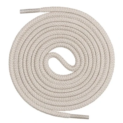 Immagine di Mount Swiss©, Lacci per scarpe, premium, tondi, in 100% cotone, resistenti agli strappi, diametro 3 mm 4 mm, 12 colori, lunghezza 45 200 cm, Adulti (unisex), Ms sb 01, beige chiaro, 120 cm