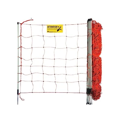 Immagine di horizont StrongLine, rete di pecora, lunghezza 50 m, altezza 90 cm, 14 pali in fibra vetro con punta singola, recinzione elettrificabile, elettrica per pecore, capre, agnelli