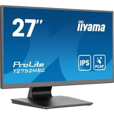 Immagine di Iiyama ProLite T2752MSC B1AG Monitor touch screen ERP: E (A G) 68.6 cm (27 pollici) 1920 x 1080 Pixel 16:9 5 ms HDMI ™, DisplayPort, Audio Line out, USB IPS