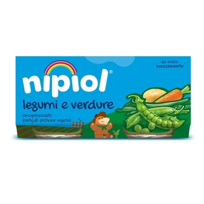 Immagine di Nipiol Omogeneizzato Legumi e Verdure, 2x80g (12 Confezioni), dai 6 Mesi