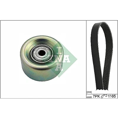 Immagine di INA 529 0274 10 Kit cinghie Poly V Controllare corsa libera generatore ed ev. sostituire NISSAN: Note II Hatchback