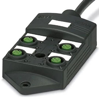 Immagine di Phoenix Contact SACB 4/ 4 10,0PUR SCO P 1452408 Scatola sensore attuatore passiva Distributore M12 con filettatura in plastica 1 pz.
