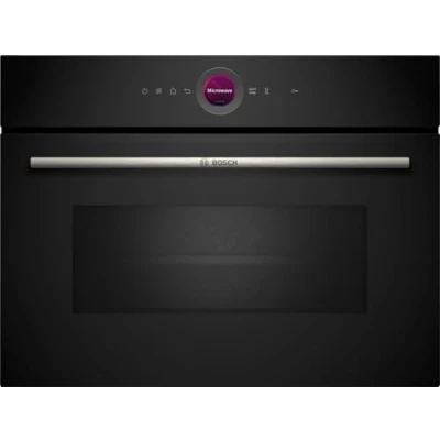 Immagine di Bosch CEG732XB1 Serie 8 Microonde da incasso Nero, AutoPilot, 10 programmi automatici, illuminazione a LED uniforme, porta pieghevole, 38 x 60 cm, 1000 W