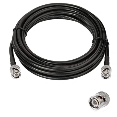 Immagine di Vecys BNC Maschio a Cavo 50ohm RG58 RF Coassiale Jumper Pigtail 16.4ft/5m per Antenne Ham Radio Palmare