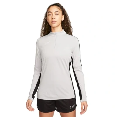 Immagine di Nike Performance Academy 23 Drill Trainings Maglietta a manica lunga, Donna, Taglia: Small, Wolf grey black white