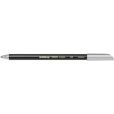 Immagine di Edding 1200 Pennarello a punta fine metallizzato, 1 3 mm, color argento