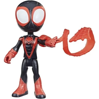 Immagine di SPIDEY AND HIS AMAZING FRIENDS Hasbro Miles Morales, Action Figure Giocattolo da 15 cm, con 1 Accessorio, per i Bambini dai 3 Anni in su, Multicolore