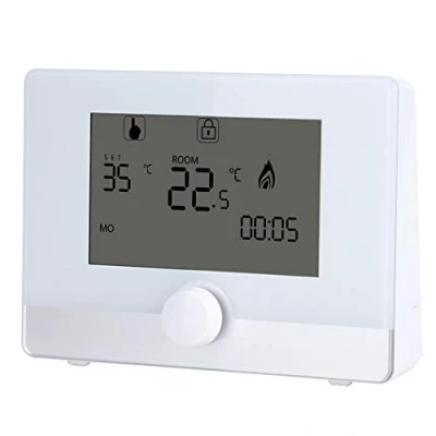 Immagine di Termostato Digitale, Digitale Programmabile Regolatore di Temperatura per Sistema Riscaldamento Caldaia Sospesa Interna(bianca)