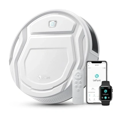 Immagine di LEFANT M210 Robot Aspirapolvere, Aspirazione 2200Pa,Robot di ricarica automatica ultrasottile,Pulizia della casa,Autonomia 120 min, 6 Modalità Pulizia,Wi Fi/App/Telecomando