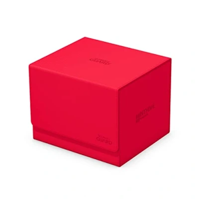 Immagine di Ultimate Guard UGD011330 Minthive 30+ XenoSkin, scatola per carte di credito, rosso/gita, tinta unita (Getaway Solids)