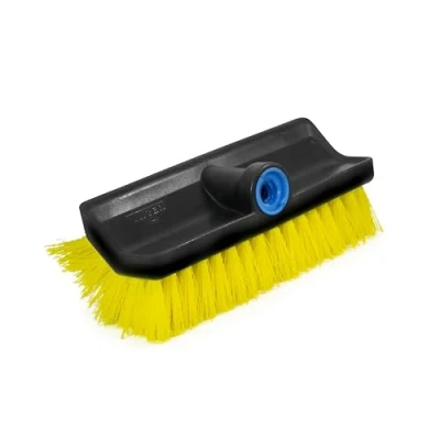 Immagine di Unger HydroPower Spazzolone professionale a doppio livello da 25,4 cm, compatibile con manico Waterflow, spazzola per pulire e strofinare, ideale garage, vialetto, terrazza, cemento mattoni