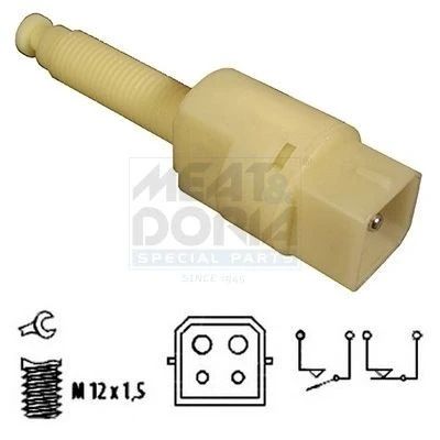 Immagine di MEAT &amp; DORIA 35024 Interruttore luce freno meccanico M12X1,5 4a... poli VOLKSWAGEN: Passat B5 GP Variant, Sedan, Variant
