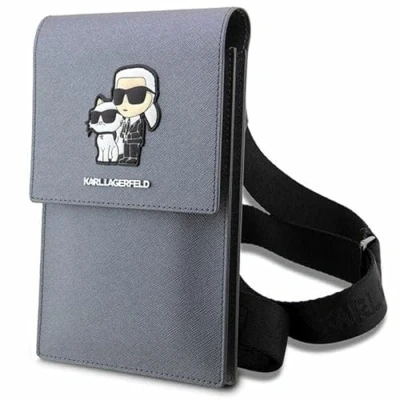 Immagine di Karl LAGERFELD Borsa KLWBSAKCPMG Argento Saffiano &amp; Choupette
