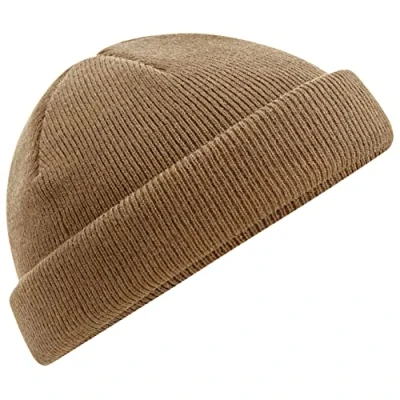 Immagine di Beechfield B43R Recycled Mini Fisherman Beanie Biscuit