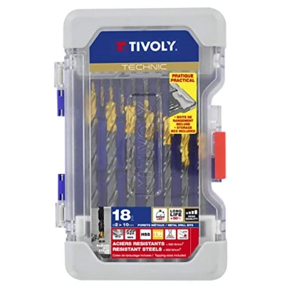 Immagine di Tivoly 11453170006 Ranger Set di 18 punte per trapano in metallo