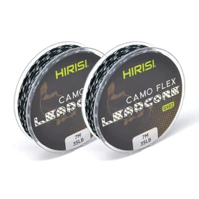 Immagine di Leadcore Set di 2 cavi intrecciati in 3 colori, 7 m, colore: Verde mimetico