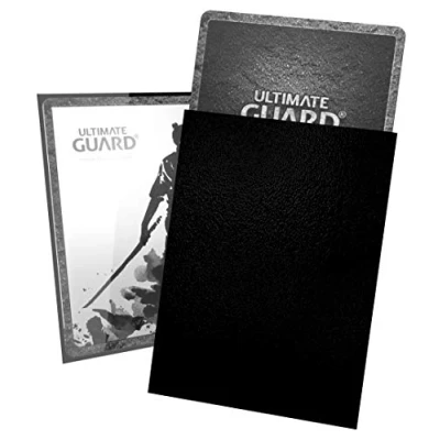 Immagine di Ultimate Guard Katana Sleeves Standardgröße, Schwarz (100) Porta Carte di Credito, Colore Nero, Standard Size (66 x 91mm), UGD010112HEO