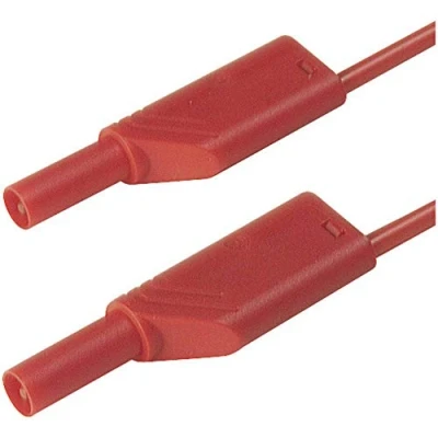 Immagine di SKS Hirschmann MLS WS 50/2,5 rt Puntali di sicurezza Spina a banana 4 mm 0.50 m Rosso 1 pz.