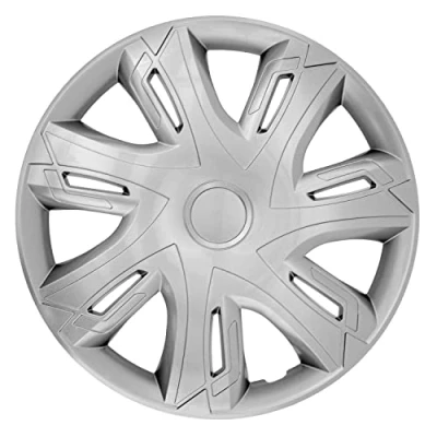 Immagine di NRM N Power Copricerchi Set completo 4 Copriruota Universali compatibili con Maggior Parte delle Marche e Cerchi (Argento, 16&quot;)