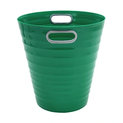 Immagine di Waytex 931076 Pattumiera da ufficio Verde Cestino di carta in plastica design moderno per ufficio, camera letto, bagno Capacità 12,5L Colore