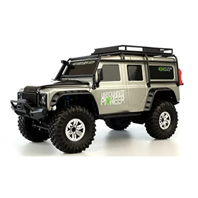 Immagine di Amewi 22528 RC Dirt Climbing Pioneer SUV Crawler 4WD 1:10 RTR con telecomando, batteria e caricatore, argento