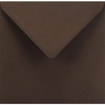 Immagine di Netuno 100 buste per lettere quadrate colorate marrone scuro 153 x mm 115g Sirio Color Cacao lettera belle marroni partecipazioni inviti compleanno matrimonio brown envelope
