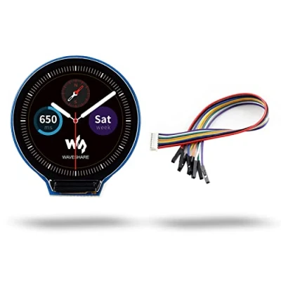 Immagine di LUCKFOX 1.28 inch 65K Color Display LCD Screen, Circular Screen Module, 240(H) x 240(V) Pixels, 4 Wire SPI Communication, 3.3V/5V, Compatible with Raspberry Pi/VisionFive2/Jetson Nano/STM32