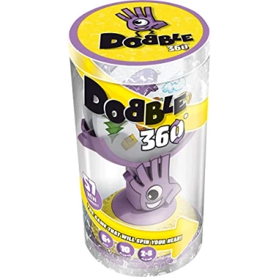 Immagine di Asmodee , Dobble 360 Card Game Ages 6+ 2 8 Players 15 Minutes Playing Time