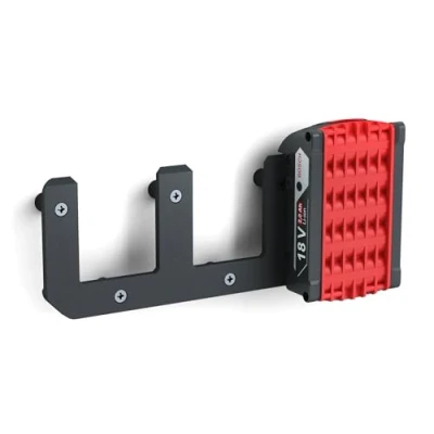 Immagine di supporto da parete a batteria adatto per batterie Bosch 18 V, colore blu, con ProCore (3 batterie)