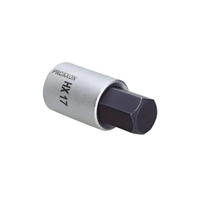 Immagine di Proxxon inserto per chiave a bussola HEX 17 (1/2&quot;, lunghezza 55 mm, cricchetto, acciaio al cromo vanadio) 23471