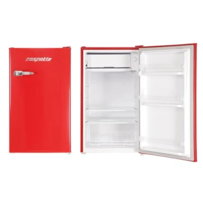 Immagine di respekta Retro frigorifero con congelatore/rosso / 83,1 x 47,4 cm 90 L capacità/piedini regolabili/con apribottiglie sul lato KG83R 37
