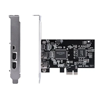 Immagine di Scheda controller 1394a, PCI E Express FireWire 1394a IEEE 1394 con cavo Firewire,per 10/8/7 / Vista/XP 2000 ME 98SE Server 2003 2008 32/64 bit