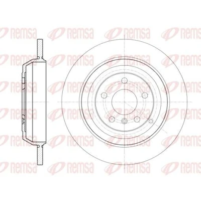 Immagine di REMSA 61166.00 Disco freno Assale posteriore 330, 330 14 5 pieno MERCEDES BENZ: Classe ML, R, GL