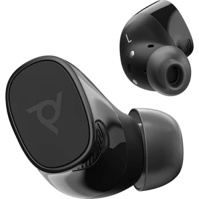 Immagine di Poly Voyager Free 20, Auricolari Bluetooth 5.1, Cancellazione Rumore, Cuscinetti XS/S/M/L, Comandi sul Dispositivo, Autonomia 8 Ore, Compatibile con Windows, macOS, Android, iOS, Grigio