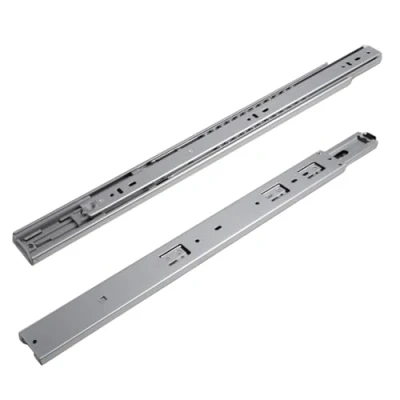 Immagine di EVOTRADE Coppia Guide Scorrevoli H45 a Sfere con Chiusura SOFT Ammortizzata Binari Cassetto Estrazione Totale Portata 50Kg (350 mm)