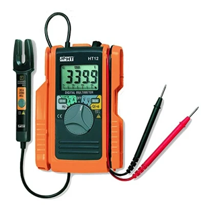 Immagine di HT Instruments HT12 Multimetro portatile, Pinza amperometrica digitale CAT II 600 V, III 300 V Display (Counts): 3400