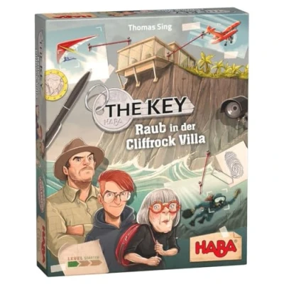 Immagine di HABA 305543 The Key Theft in Cliffrock Villa An investigation game for 1 to 4 clever detectives ages 8 and up English Instructions (Made Germany)