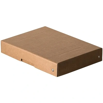 Immagine di Falken PureBox Nature. Made in Germany. 40 mm di altezza, DIN A5. scatola portaoggetti con coperchio robusto cartone vegano, per il trasporto, multiuso