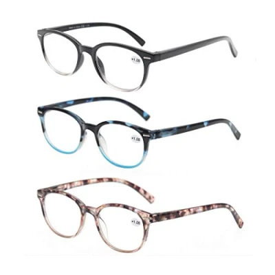 Immagine di MODFANS Confezione da 3 Occhiali lettura 1.25 per donna, Lente Trasparente Visione Chiara Montatura Leggera Moda Comodo Inclusa Tasca Gli